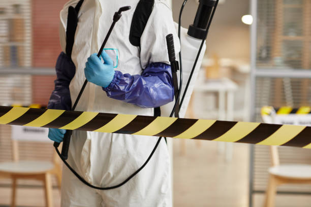 Professional Biohazard technician working in Center Point, TX